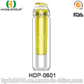 Botella barata del infuser de la fruta de Tritan del BPA libre 800ml, botella de agua plástica modificada para requisitos particulares (HDP-0601)